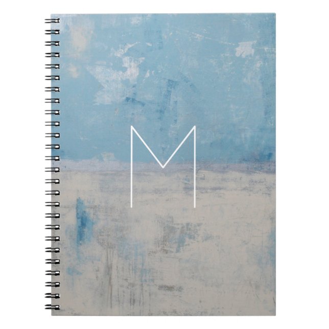 Monogram | Silver Aura Spiral Notebook (Front)