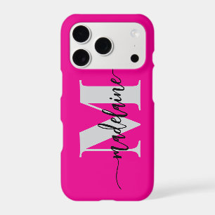 Monogram Silver Black Pink Personal
