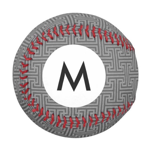 Monogram Simple geometric shapes Baseball (Front Left)