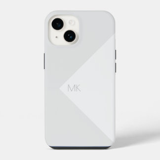 Monogram Simple Neutral Modern Fashionable iPhone 14 Case