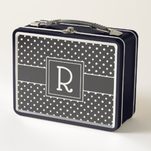 Monogram Simple Signs Step One Metal Lunch Box