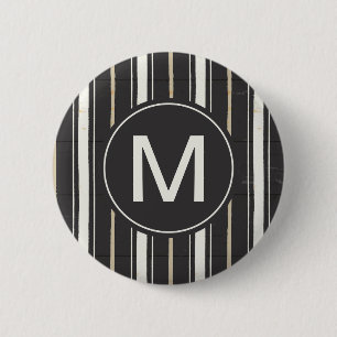 Monogram   Simple Signs Step Two 6 Cm Round Badge