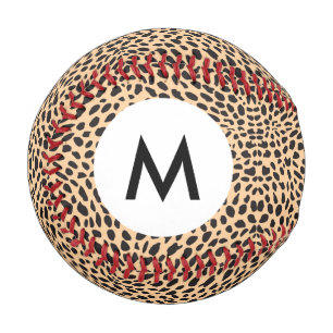 Monogram Skin cheetah decor Baseball
