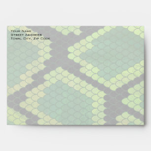 Monogram Snake Green and Black Envelope