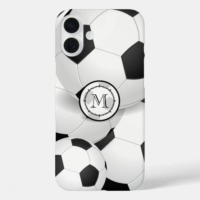 Monogram Soccer Ball  Case-Mate iPhone Case (Back)