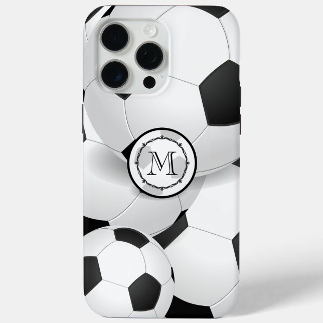 Monogram Soccer Ball iPhone Case (Back)