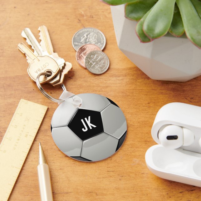 Monogram Soccer Ball Keychain (Desk)