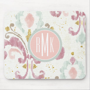 Monogram Soft Deco Pattern Mouse Pad