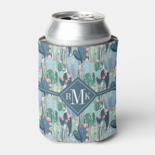 Monogram Soft Patel Cactus Pattern Can Cooler