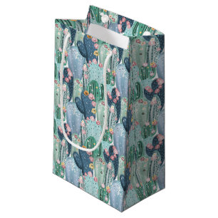 Monogram Soft Patel Cactus Pattern Small Gift Bag