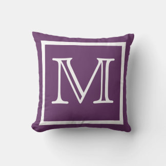 MONOGRAM Solid Dark Soft powder Purple Bright Cushion