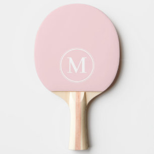Monogram Solid Pink Whisper Colour  Ping Pong Paddle