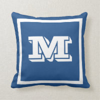 MONOGRAM solid teal blue custom