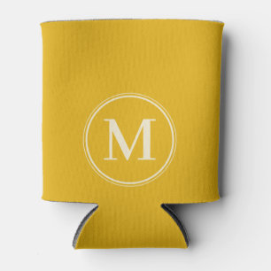 Monogram Solid Warm Sunflower  Colour  Can Cooler
