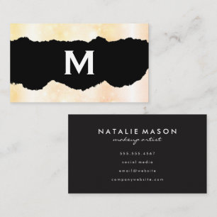 Monogram Sparkle Business Card