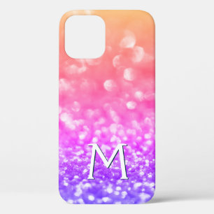 Monogram Sparkles iPhone 12 Case