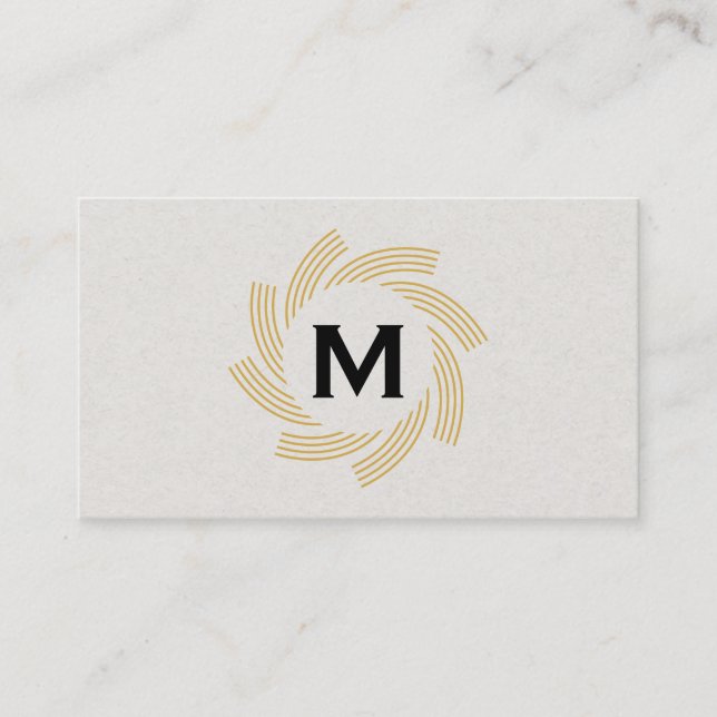 Monogram | Spiral 2 Business Card (Front)