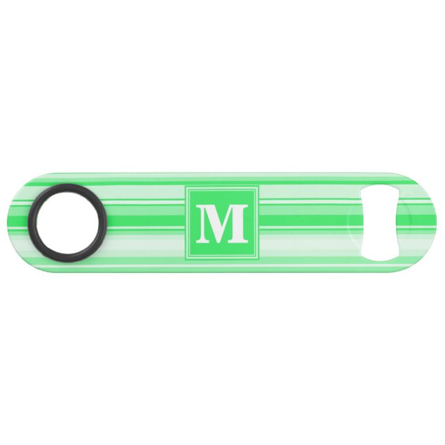Monogram spring green stripes (Front (Horizontal))