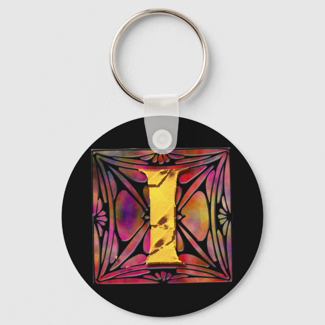 Monogram: Stainglass I Key Ring (Front)