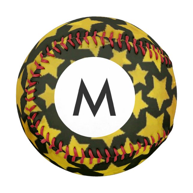 Monogram Star background Baseball (Front Left)