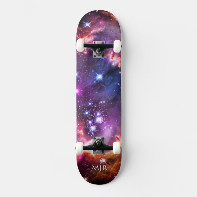 Monogram Starry Wingtip of Small Magellanic Cloud Skateboard (Front)