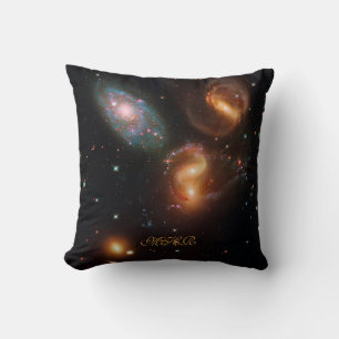 Monogram Stephans Quintet deep space star galaxies Cushion