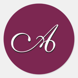 Monogram Sticker "A"  Customisable