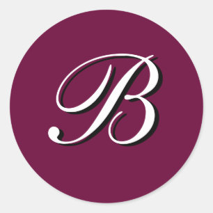 Monogram Sticker "B"  Customisable