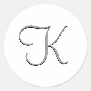 Monogram Sticker - "K" Customisable