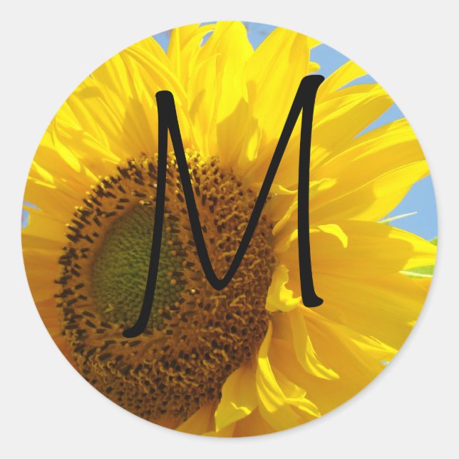 Monogram stickers Envelope Seals Letters Lettering (Front)