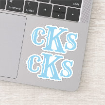 Monogram Stickers | Modern Western Initial Labels