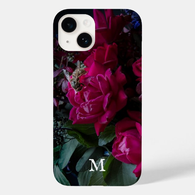 Monogram Still Life Flower Photo Case-Mate iPhone Case (Back)