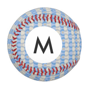 Monogram Stock Candystripe Blue Tan Baseball