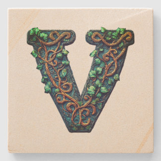 Monogram  stone coaster