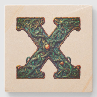 Monogram  stone coaster