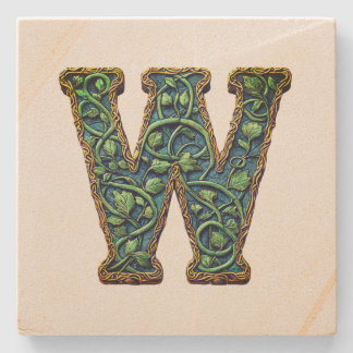 Monogram  stone coaster