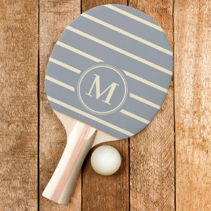 Monogram Striped Dove Grey Colour  Ping Pong Paddl Paddle