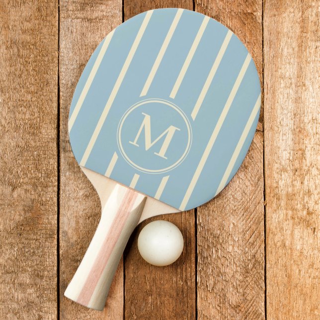 Monogram Striping Light Sky Colour Ping Pong Paddle (Creator Uploaded)