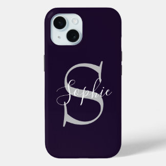 Monogram Stylish  iPhone 15 Case