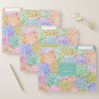 Monogram Succulents Watercolor Colourful Pastel