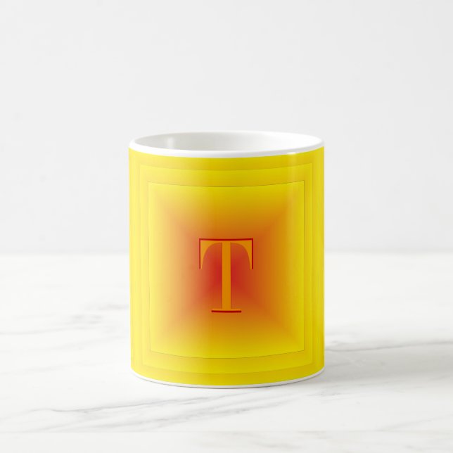 Monogram Sunburst Coffee Mug (Center)