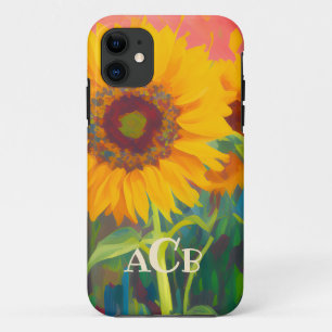 Monogram Sunflower Artwork  Case-Mate iPhone Case