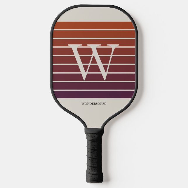Monogram Sunset Gradient Pickleball Paddle (Front)