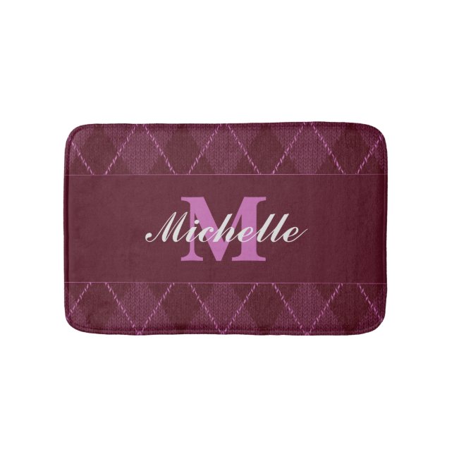 Monogram Sweater Bath Mat (Front)