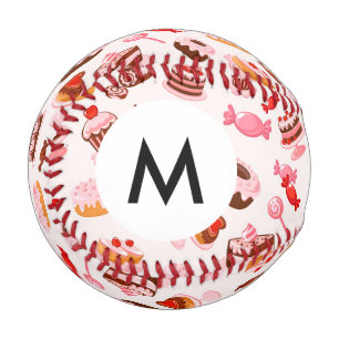 Monogram Sweet background Baseball