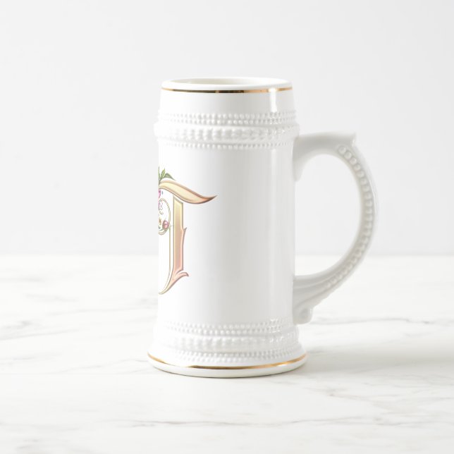 Monogram T Gift  Mug (Right)
