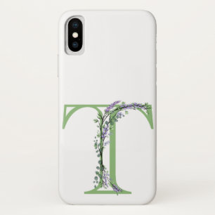 Monogram T Lavender Eucalyptus Case-Mate iPhone Case