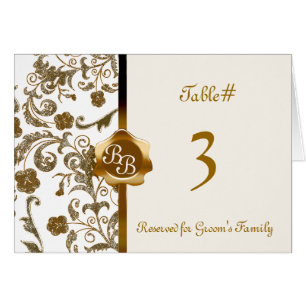 Monogram Table Number