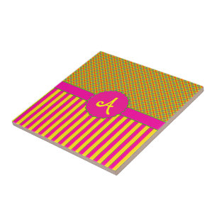 Monogram Tartan Tutti Frutti Yellow Tile