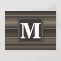 Monogram taupe stripes